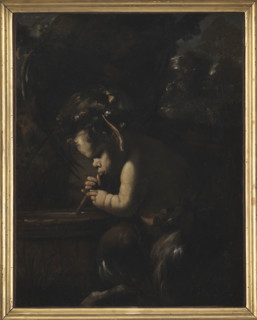 Young Satyr Drinking from a Wine Cask, c1646. Creator: Mola, Pier Francesco (1612-1666).