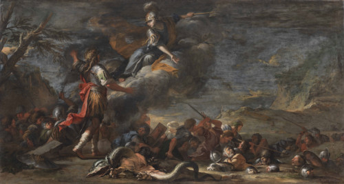 The Founding of Thebes (Cadmus founded Thebes), 1661. Creator: Rosa, Salvatore (1615-1673).