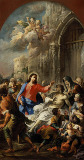 The raising of the son of the widow of Nain, 1731. Creator: Altomonte, Martino (1657-1745).