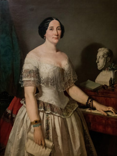 Portrait of the Opera singer Marietta Brambilla (1807-1875), 1854-1855. Creator: Caimi, Antonio (1811-1878).