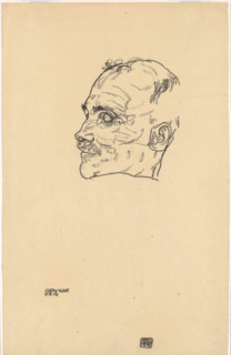 Gustav Klimt on his deathbed, 1918. Creator: Schiele, Egon (1890-1918).