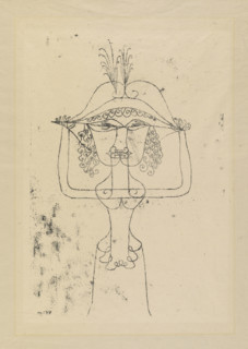 Singer of the Comic Opera (Sängerin der komischen Oper), 1925. Creator: Klee, Paul (1879-1940).