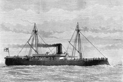 H.M. iron-clad ram Rupert, 1874. Creator: Unknown.