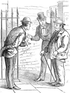 Metropolitan Boroughs election sketches: "This way, Sir", 1874. Creator: Unknown.