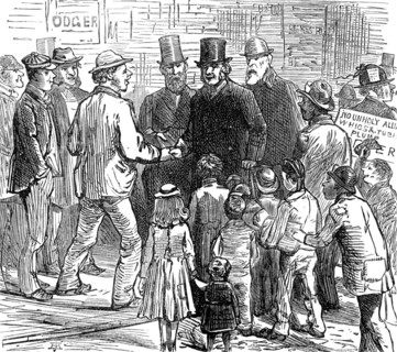 Metropolitan Boroughs election sketches: the working-man's friend, 1874. Creator: Unknown.