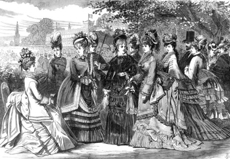Paris Spring fashions, 1874. Creator: Unknown.