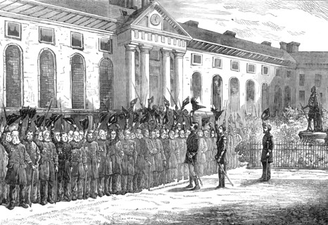 King Charles's Day, Chelsea Hospital, 1874. Creator: Unknown.