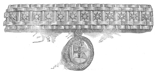 Bracelet given by the Royal Albert Yacht Club to the Duchess of Edinburgh, 1874. Creator: Unknown.