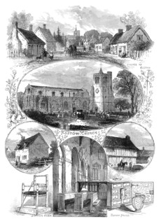 Birthplace and relics of John Bunyan, 1874. Creator: Unknown.