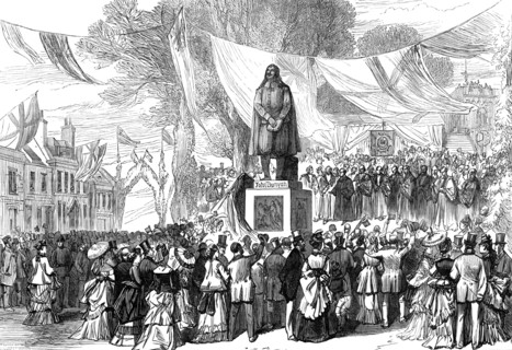 Unveiling the statue of John Bunyan, at Bedford, 1874. Creator: Unknown.