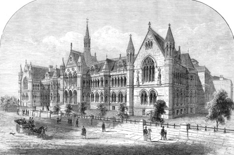 The new University College, Nottingham, 1881. Creator: Unknown.