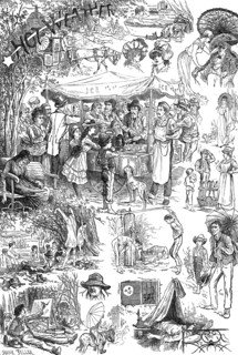 Hot weather sketches, 1881. Creator: Frank Feller.