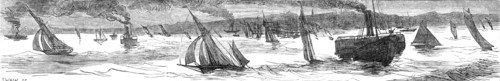 Sketches at the Ryde Regatta: Scudding Home, 1881. Creator: Joseph Swain.
