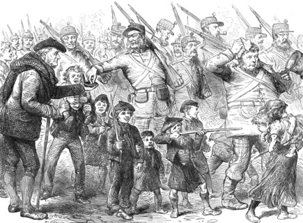 The Royal Visit to Edinburgh: The Scottish Volunteers - The March-Out, 1881. Creator: Unknown.