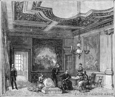 The Royal Visit to Edinburgh: Evening Drawing Room, Holyrood Palace, 1881.  Creator: Unknown.