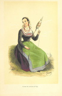 Woman from Vigo, 1848.  Creators: Clerman, Duverger.