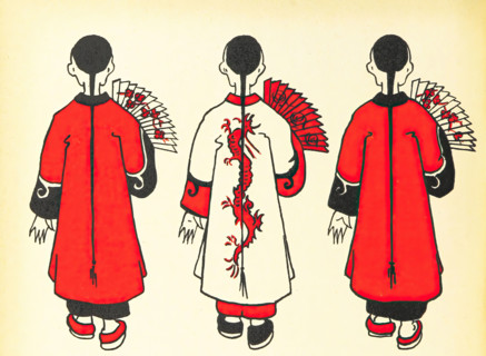 Chinese costume, 1912.  Creator: May Audubon Post.