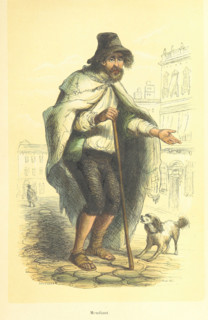 Beggar, 1848.  Creator: Duverger.