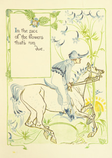 In the race of the flowers that's run due, 1899.  Creator: Walter Crane.