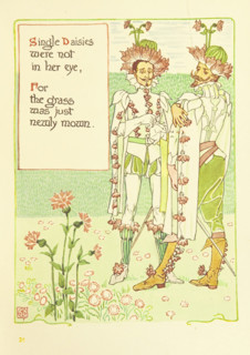 Single Daisies were not in her eye, For the grass was just newly mown, 1899.  Creator: Walter Crane.