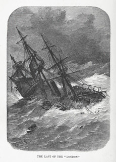 The Last of the "London", 1866.  Creator: J Knight.