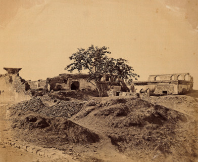 India: a ruined building, c1858. Creator: Felice Beato.