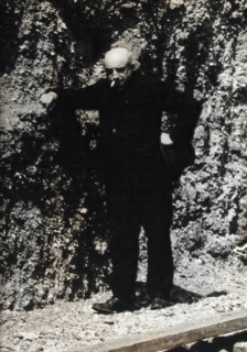 Abbé Breuil, smoking a cigarette. Creator: Unknown.