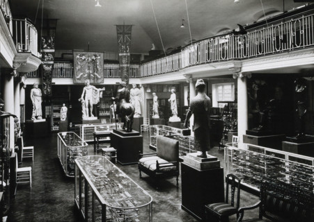 Wellcome Historical Medical Museum, Wigmore Street, London: the galleried Hall of Statuary, (1926?). Creator: Unknown.