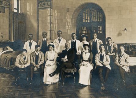 Charing Cross Hospital: a group portrait of senior hospital staff, 1906. Creator: Unknown.