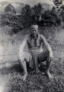 Sarawak: Laki Bo, a Kayan tribal chief, c1900. Creator: Unknown.