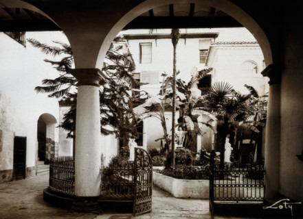 Hospital Civil, Jativa: view of the cloister, c1900. Creator: Unknown.