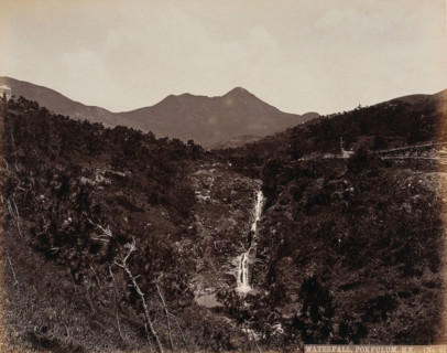 Hong Kong: the waterfall at Pokfulum, c1873. Creator: William Pryor Floyd.