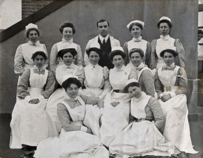 General Lying In Hospital, York Road, Lambeth: group of nurses, 1908. Creator: Unknown.