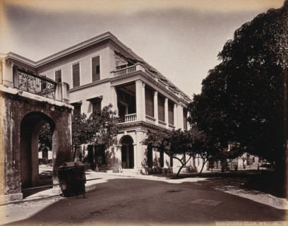 The Hong Kong Club building, Wyndham Street, Hong Kong, c1873. Creator: William Pryor Floyd.