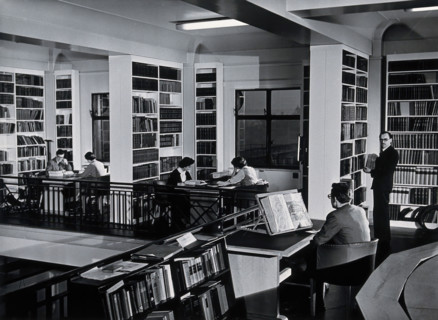 The Wellcome Building, Euston Road, London: the gallery in the Hall of Statuary as..., c1960. Creator: Unknown.