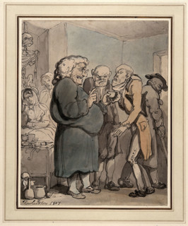Patients consulting an obese quack, 1807. Creator: Thomas Rowlandson.