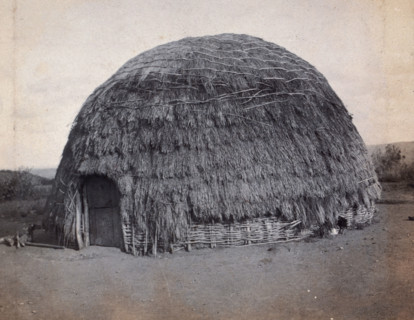 South Africa: an African kraal hut, 1905. Creator: Charles H Simpson.