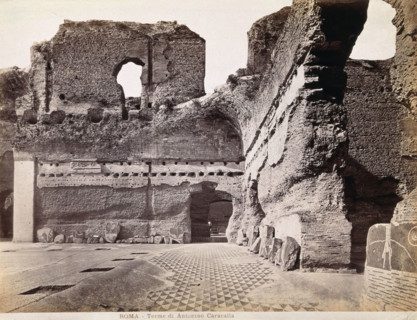 Partly ruined Roman baths of Antoninus Caracalla, c1880s. Creator: Unknown.