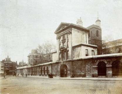 St Bartholomew's Hospital, London: Smithfield Gate, c1890. Creator: Unknown.