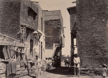 Buildings in the town of Machi Meani, Karachi, India, 1897. Creator: Unknown.