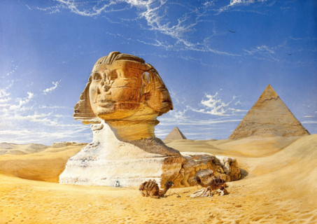 The Great Sphinx, between 1860 and 1893. Creator: Henry Stanier.