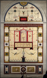 Grotteschi in the Vatican: mural decorative panels showing birds and figures, c1520s. Creator: Giovanni da Udine.