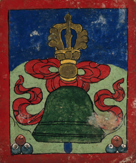 Tibetan fortune telling card. Creator: Unknown.