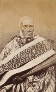 New Zealand: a Maori man, 19th century. Creator: Unknown.