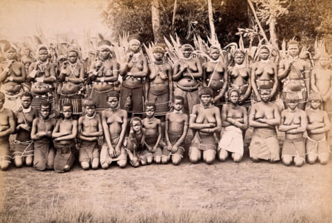 South Africa: a group of African women and children, 19th century. Creator: Unknown.