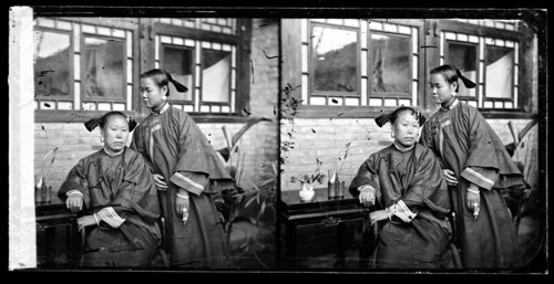 Peking, Pechili province, China: a Manchu lady with her daughter-in-law, 1869. Creator: John Thomson.