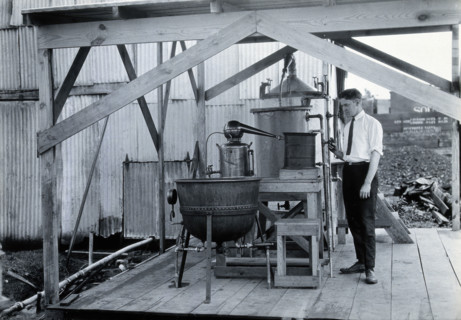 Tallulah laboratory, Louisiana, with one of the attendants, c1910s. Creator: Unknown.