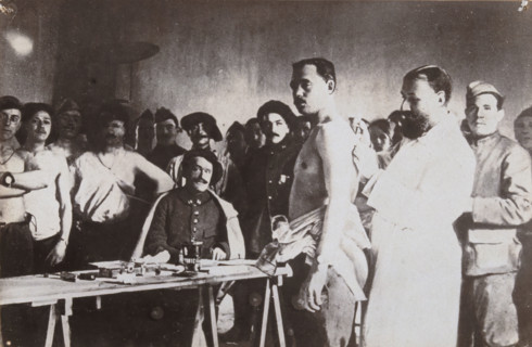 Anti-typhoid vaccination in World War I, c1910s. Creator: Unknown.