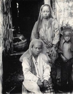Sarawak: two Malay women and a child, c1900. Creator: Unknown.
