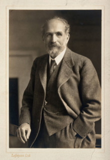 Arthur Schuster, standing, facing forwards, c1920. Creator: Unknown.